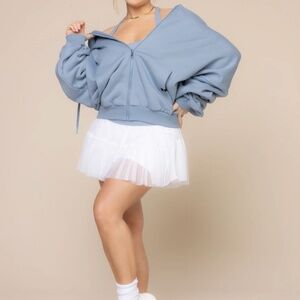 POPFLEX Zip Cloud Hoodie - Blue Storm - S/M - SOLD OUT - Taylor Swift